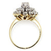 Once Upon A Diamond Ring Vintage 1940s Diamond Ring with Single Cuts in 14kt Two Tone Gold 1.25ctw