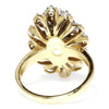Once Upon A Diamond Ring Vintage 1940s Diamond Ring with Single Cuts in 14kt Two Tone Gold 1.25ctw