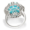 Once Upon A Diamond Ring White & Black Oxidized Gold Le Vian Couture Turquoise Ring with Cognac Diamonds 18K
