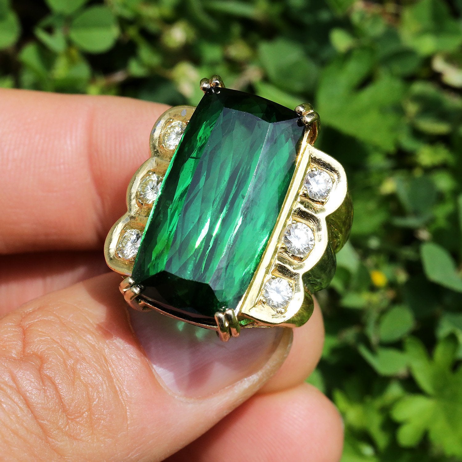 Green Tourmaline Ring – shopsilverbergs.com