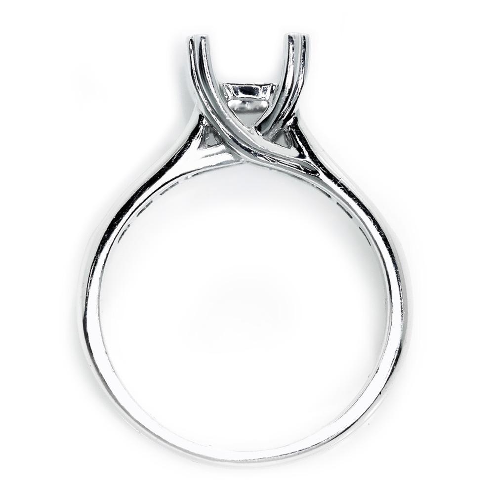 Once Upon A Diamond Semi Mount Princess Diamond Semi Mount Engagement Ring White Gold
