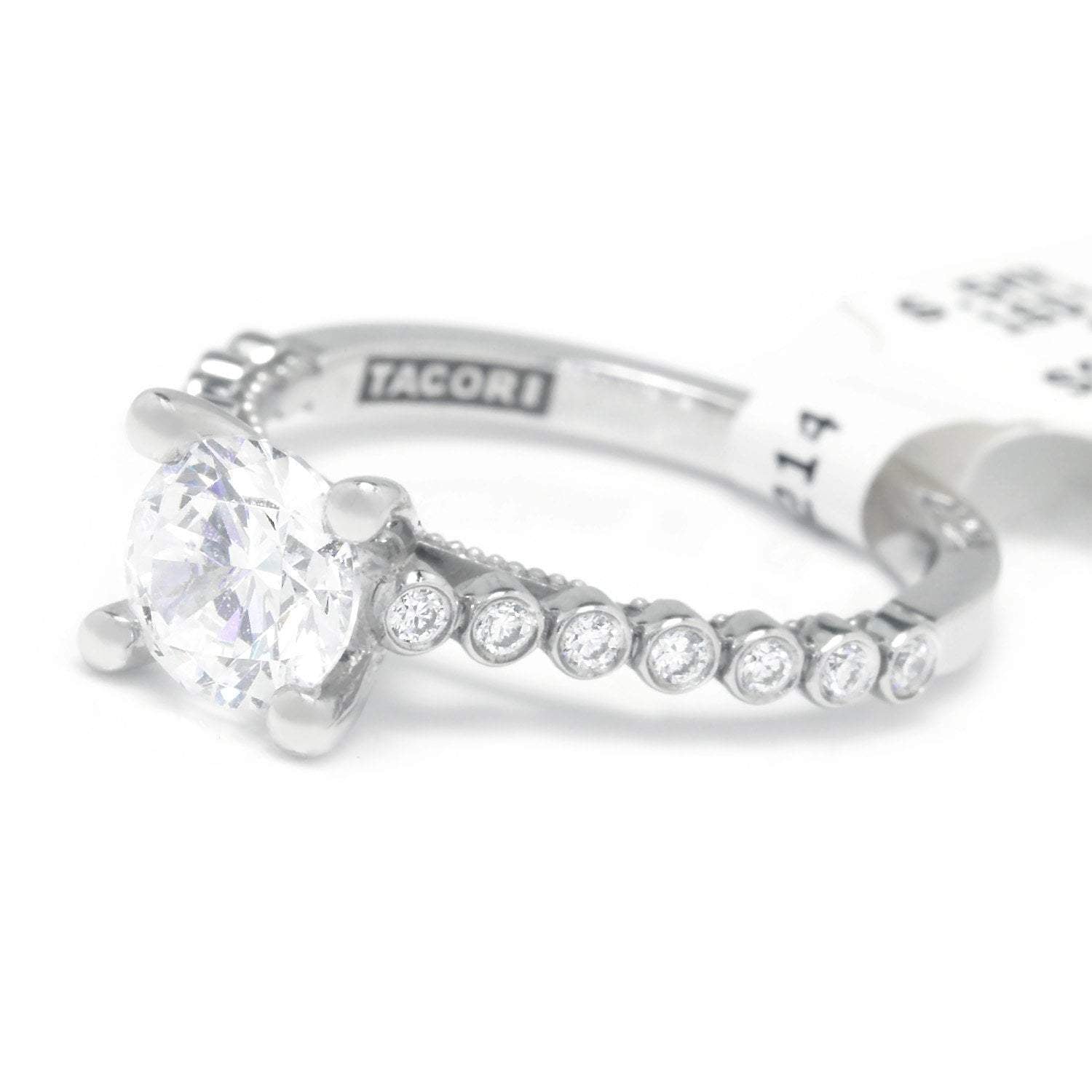 Tacori Sculpted Crescent Round Engagement Ring Semi-Mount 18K