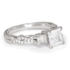 Once Upon A Diamond Semi Mount White Gold Verragio Diamond Semi-Mount Engagement Ring 18K for Princess