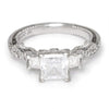 Once Upon A Diamond Semi Mount White Gold Verragio Diamond Semi-Mount Engagement Ring 18K for Princess