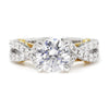 Supreme Twist Round Diamond Engagement Ring Semi-Mount 18K