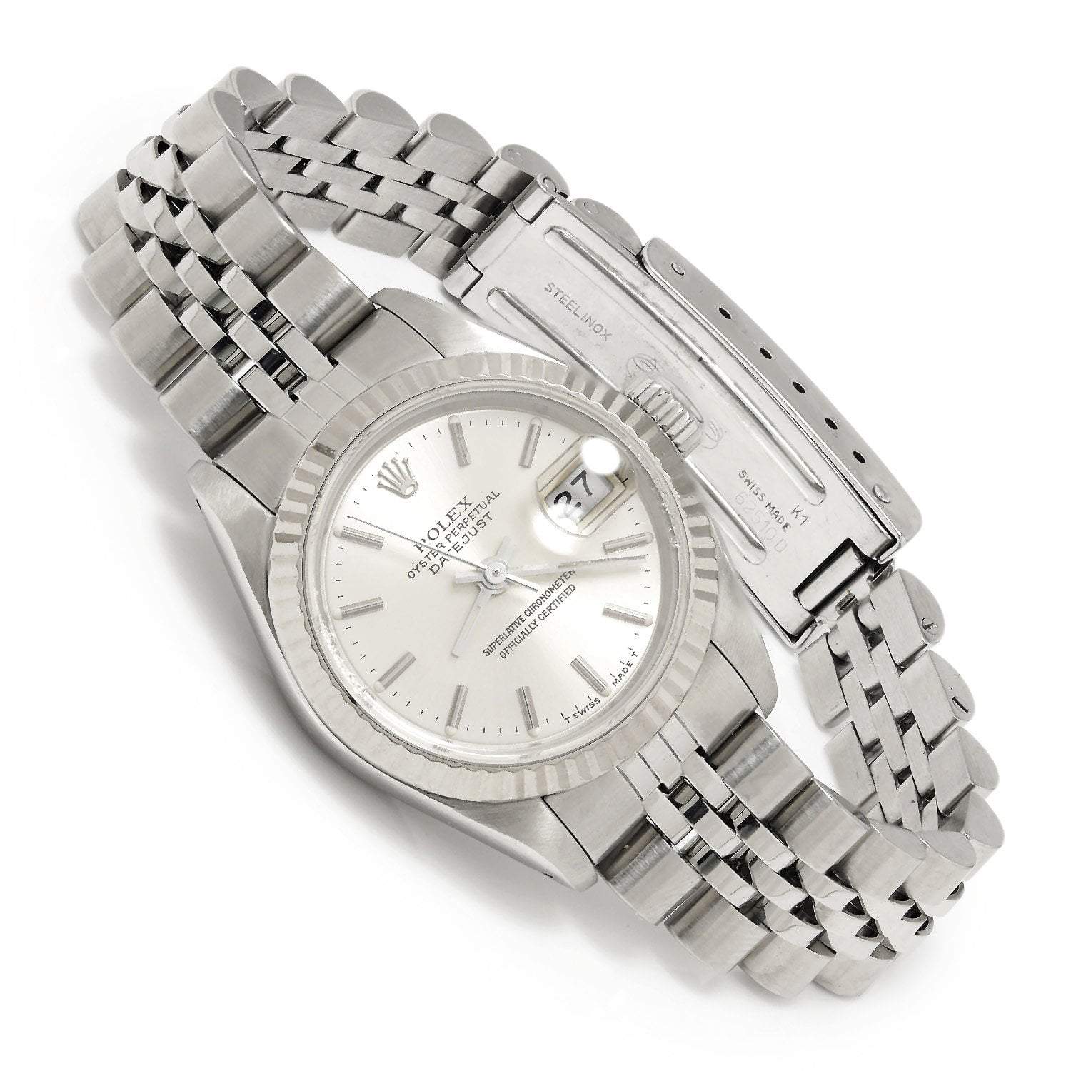 Rolex Lady Datejust 26mm two tone Silver dial and Oyster bracelet