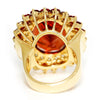 Once Upon A Diamond Watch Vintage Garnet Cocktail Ring with Diamond’s & Garnet’s in 14kt Yellow Gold 25.50ctw