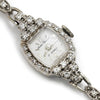 Once Upon A Diamond Watch White Gold Vintage Andre Cheval Ladies Diamond Wristwatch Quartz 14K
